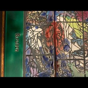 Caesaria Glazed Tile “Reuben” Design Handpainted by Touch-Wood Ltd. Israel